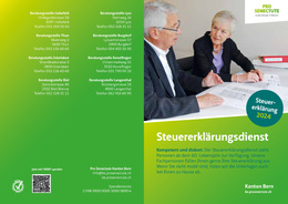2024_Flyer Steuererklärungsdienst_DE Pro Senectute: Steuererklärungdienst