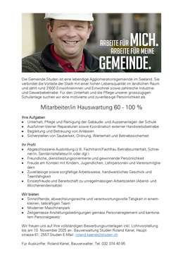 Stelleninserat